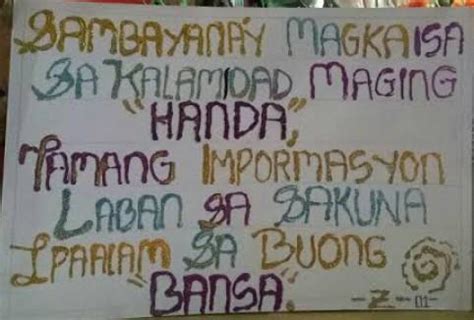 slogan tungkol sa kalamidad|Tagalog Para Sa Paghahanda Sa Kalamidad Slogan Ideas .